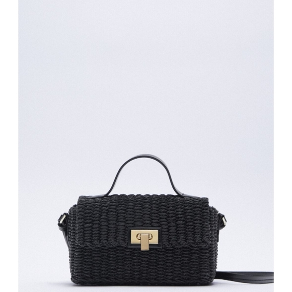 Zara Handbags - Zara woven crossbody box gad
